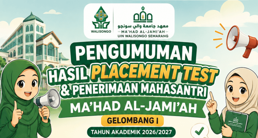 PENGUMUMAN PROGRAM MA’HAD AL-JAMI’AH GELOMBANG I