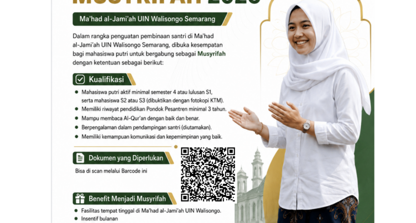 Saatnya Jadi Penggerak Santri: Rekrutmen Musyrifah 2026 Resmi Dibuka!